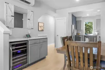 Dining area just off the kitchen for easy entertaining.