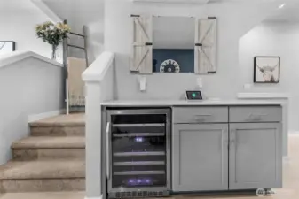Kitchen wine bar & refreshing A/C make entertaining easy.