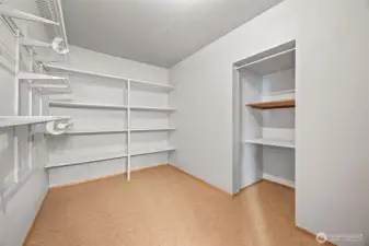 Huge walk in closet downstairs or additional storage