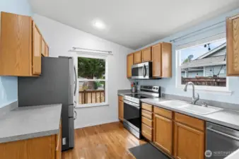 Modern and spacious, with plenty of room to cook and create.