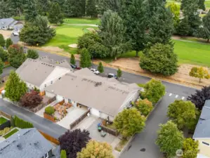 Parking is off the alley and also 1 car garage. There is other parking on the side and in the front.