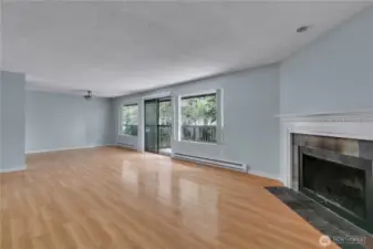 Living to Dining  Fireplace