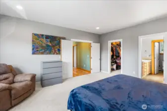 Large Primary Bedroom with double door entry
