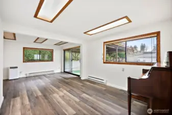 Second family room with new lvp