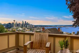 Spacious private outdoor deck is the perfect place to enjoy the views!