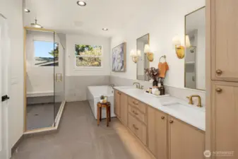 Stunning primary suite