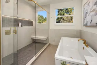 Stunning primary suite