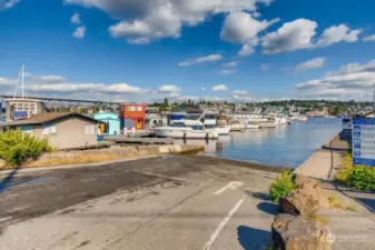 The marina on North Lake is located next to the boat launch...