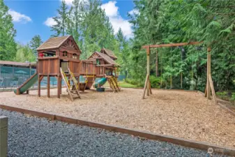 Clubhouse playground area. There is another playground at North Beach.