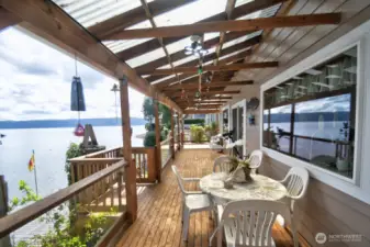Deck off of main floor