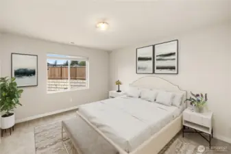 One of the upper level bedrooms.                                                                                           virtually staged