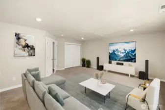 Or, make it your home theatre.  Game room?