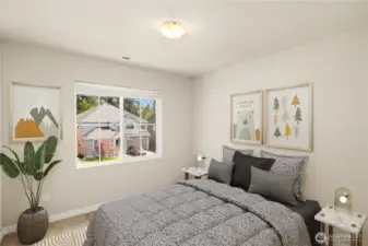 Upper bedroom.                                                                                                                   virtually staged