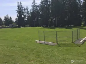 Ball field next to the tennis and basketball courts.  Ideal for so many activities.