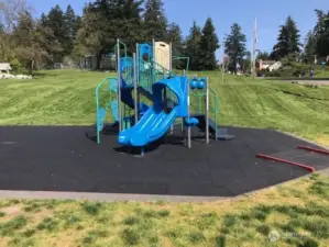 Park also has a playground and picnic area.  An outdoor stage is also being built.
