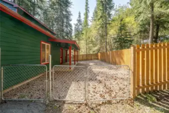 Fenced yard