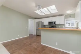 Kitchen with eat-in area