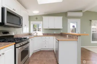 Natural light in the kitchen