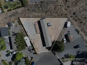 Aerial view of home.