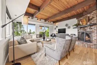 2nd Fireplace in lower level