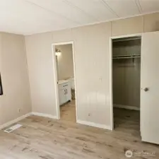 Master Bedroom Looking towards Master Bath and Walk-in Closet entrance