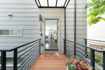 Step into a beautifully maintained entryway.