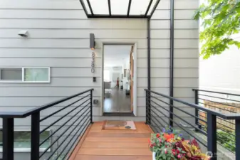 Step into a beautifully maintained entryway.