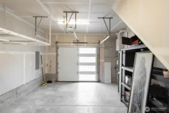 The garage offers convenient parking and additional storage space to suit your needs.