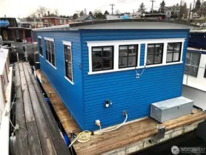Convenient bike storage on the back, propane tank storage as well as extra room for toys!