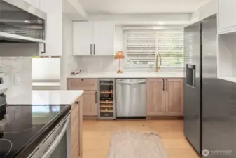 New Kitchen including wine fridge