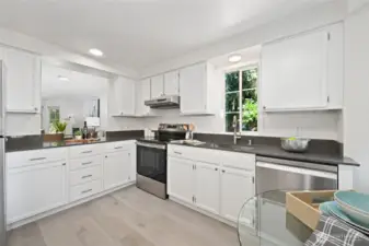 Quartz countertop and new sink & disposal