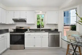 New Stainless Oven & Bosch Dishwasher