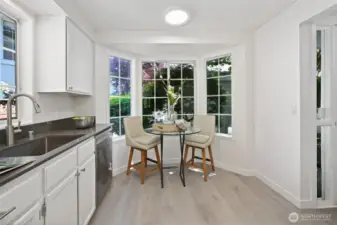 Bay window eating nook