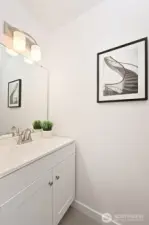 Convenient main floor powder room