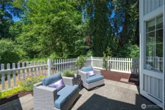 Great patio and garden for entertaining.