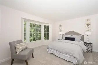 Open space view from the master bedroom.