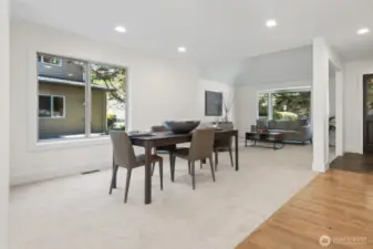Gracious dining room with space to gather and celebrate.