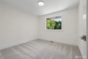 Every bedroom boasts fresh, new carpeting.