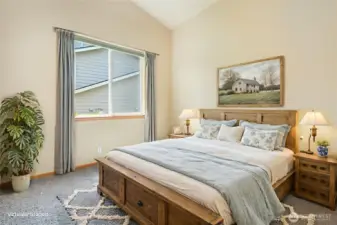 Virtually Staged Second Bedroom