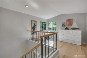 Loft area perfect for home office