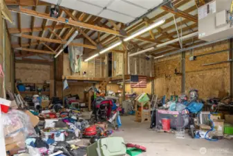 Lots of storage and even a loft area for additional storage.