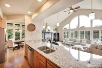Windows all around for natural light from every angle