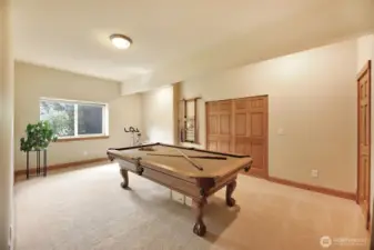 Rec Room complete with Pool Table abundance of Storage & Ping Pong Table Top too!