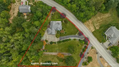 Approximate property lines