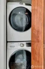 Washer and Dryer on the upper floor