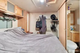 Trailer bedroom.