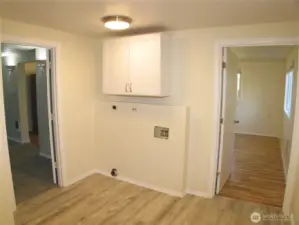 Large laundry room.