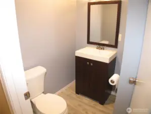 1/2 bath for quests.