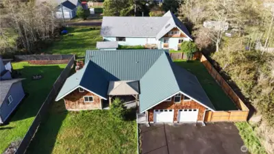 Metal roof for lasting endurance.