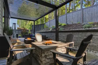 Multiple seating areas and outdoor hot tub make this your dream entertainment home!